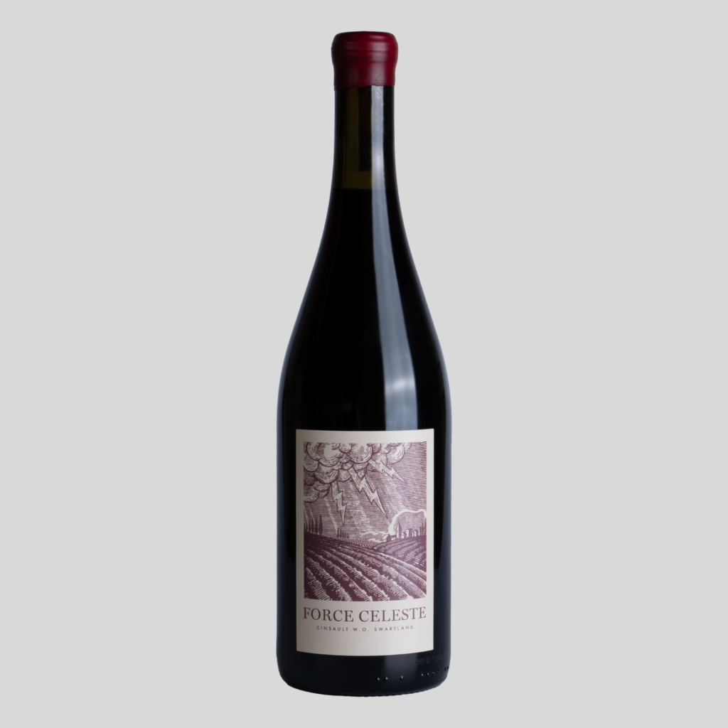 Our 100% Cinsault, Force Celeste selection from the Swartland